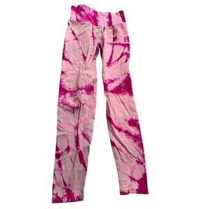 Y2K PINK by Victoria’s Secret leggings magenta textured sz XS yoga activewear
